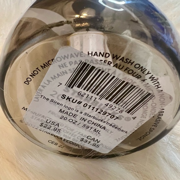 Starbucks Clear and Black Tumbler. New with tags - Picture 2 of 5